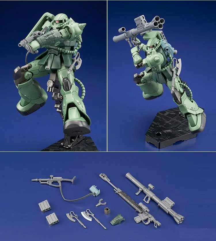 Оригинальный Gundam HG 1/144 модель MS 06C ZAKU 2 типа C ZEON мобильный костюм происхождение GTO