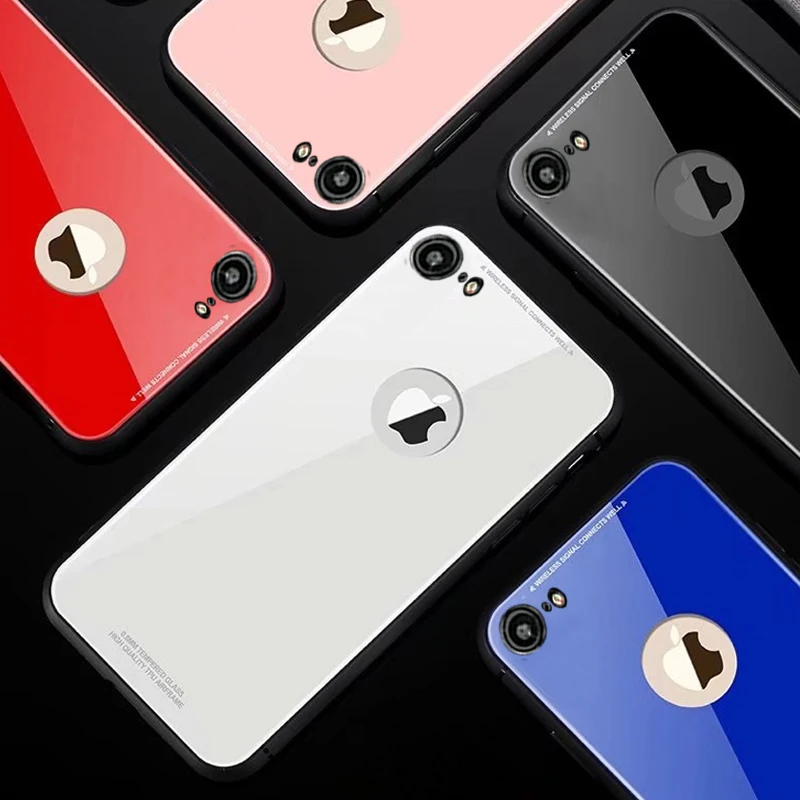 KaiNuEn роскошный оригинальный стеклянный зеркальный чехол для телефона apple iphone 6 6s
