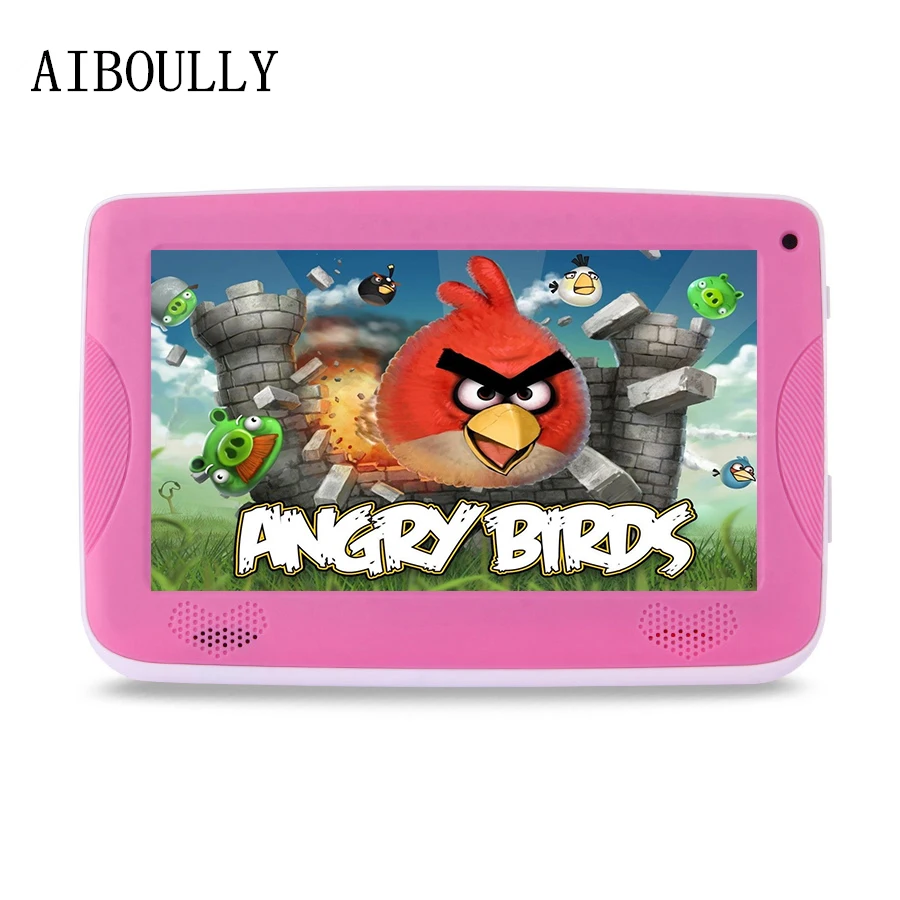 

AIBOULLY Original 7 inch Tablet PC Android 6.0 Quad Core 1GB RAM 512 Dual Camera WiFi Kids Tablets with Cute Silicone Case 8''