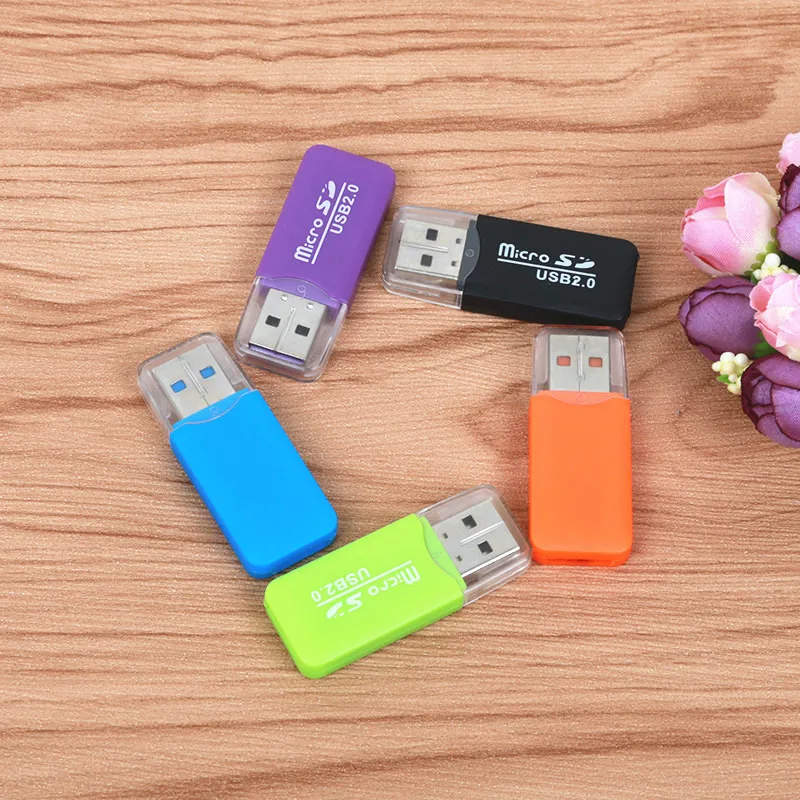 Внешний кардридер FFFAS Mini USB 2 0 для карт Micro SD TF адаптер ПК MP3 MP4 плееров компьютеров |