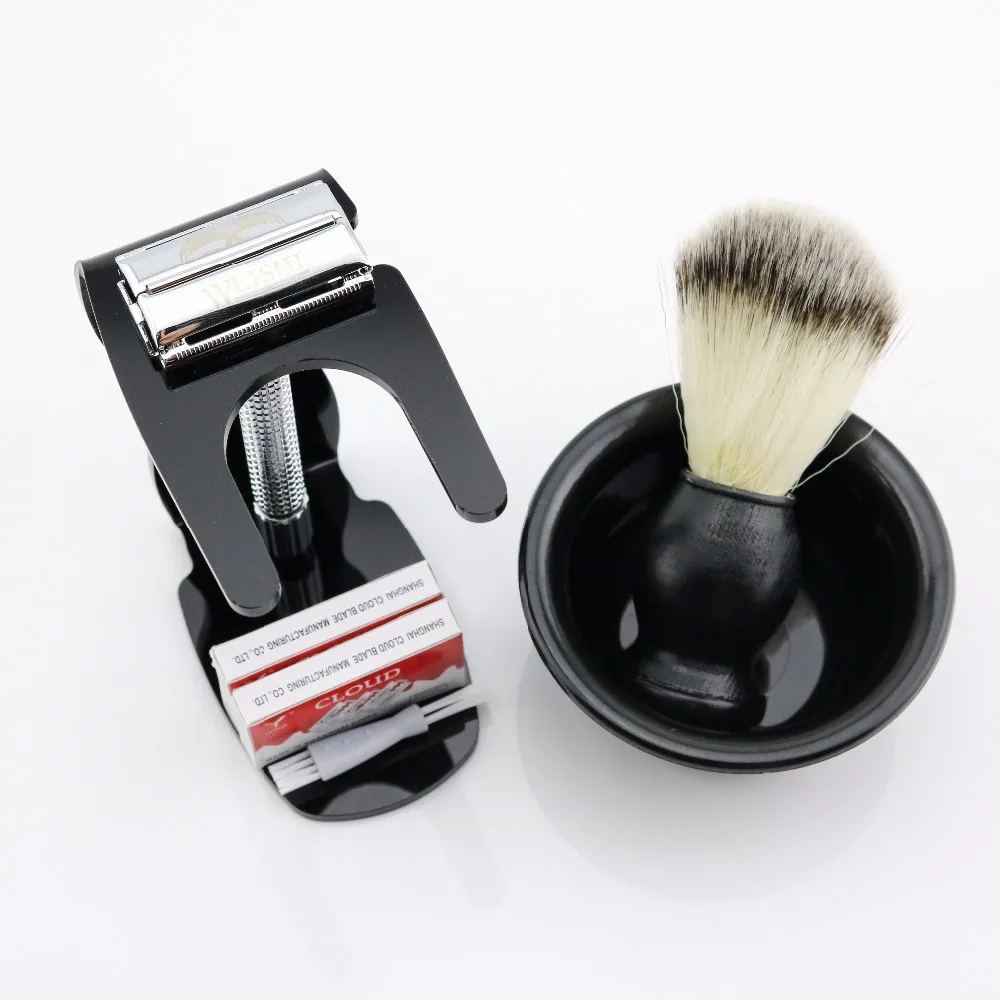 WEISHI Классическая Безопасная бритва с длинной ручкой 9306-FL бритва-бабочка