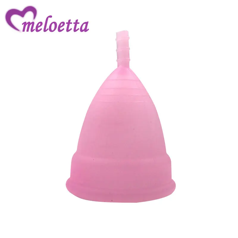 pink Горячая менструальная чашка для женщин Женская гигиена медицинская силиконовая чашка менструальная многоразовая Дамская чашка копа менструальная, чем подушечки - Цвет: pink