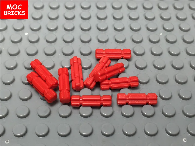 50 шт./лот MOC кирпичи Сделай Сам красный Technic ось 2 зубчатый подходит с 32062 Обучающие