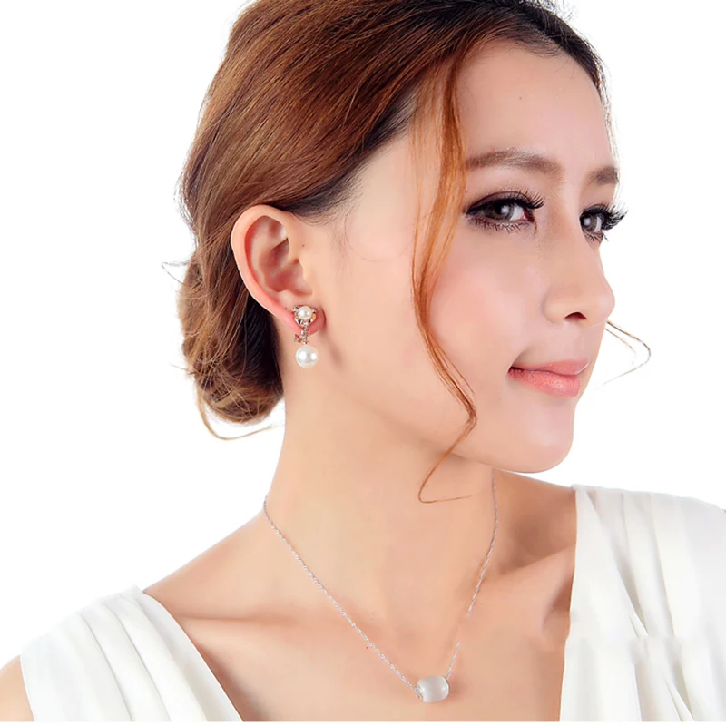 Классические Винтажные серьги с белым жемчугом модные брендовые длинные