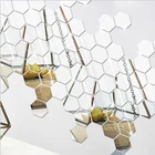12 шт.компл. 3D шестигранные зеркальные настенные наклейки сделай сам, художественные наклейки для гостиной, ресторана, коридора, пола, фотонаклейки