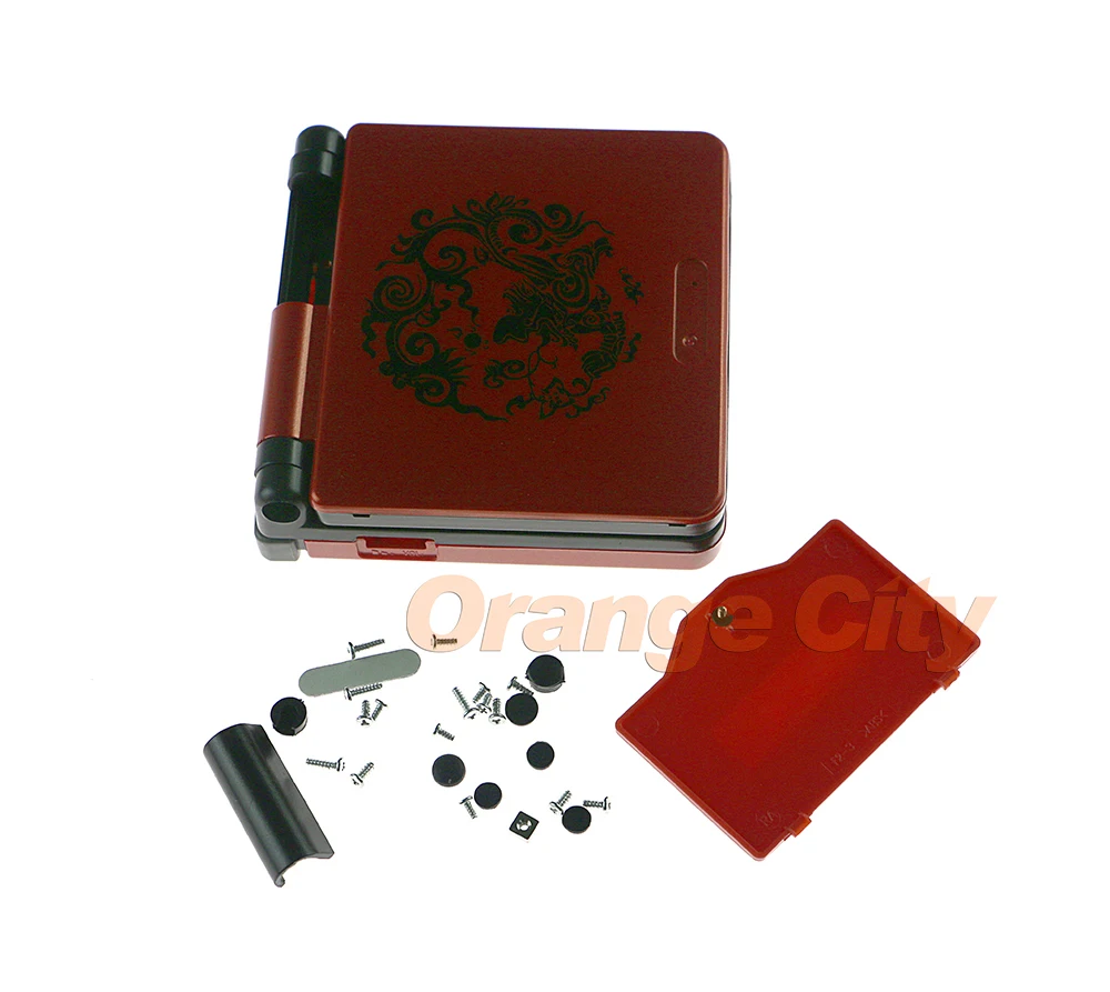 ChengChengDianWan Red Chinese Dragon Limited Edition чехол с полным покрытием корпуса для Gameboy Advance GBA SP