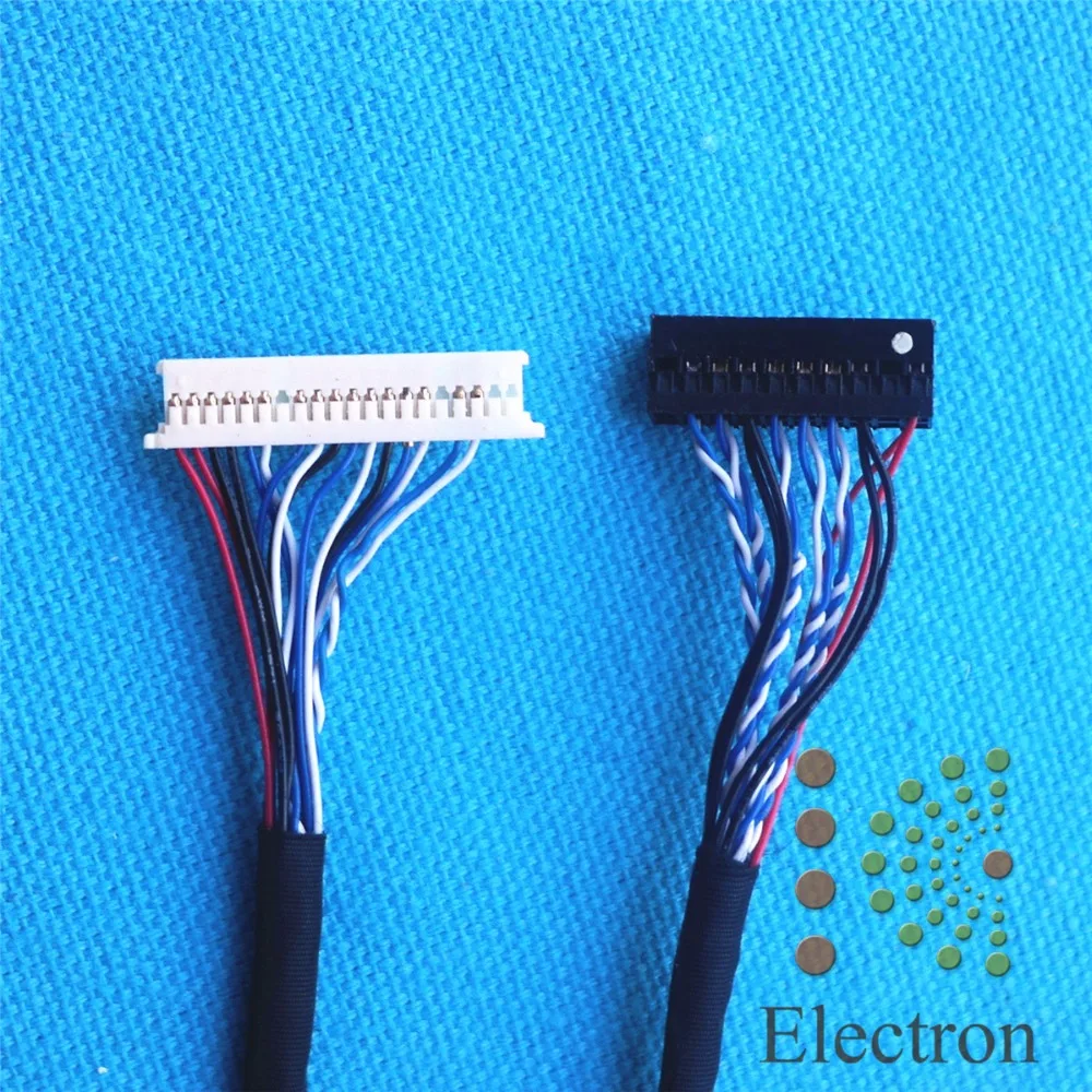 Кабель LVDS 51146 20P D8 2 шт./лот ЖК сигнал 20 контактов 1 канал 8 бит шаг 25 мм|lvds cable lcd|lcd
