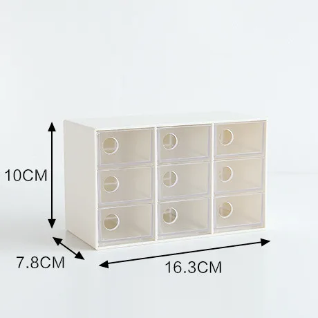 A Jewelry box Пластик макияж организатор шкатулка косметический Органайзер для макияжа коробка губной помады в трехъярусная сервировочная для хранения косметических принадлежностей, лак для ногтей Органайзер - Цвет: A Jewelry box