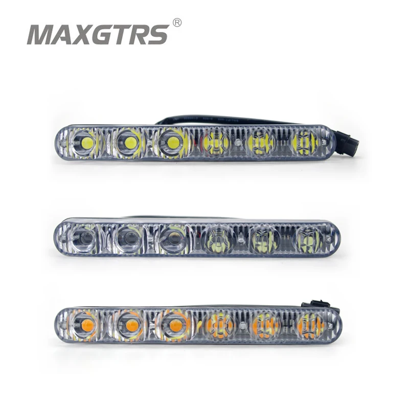 2x дневные ходовые огни высокой Мощность 2X6 Led 18 Вт светодиодные автобильные