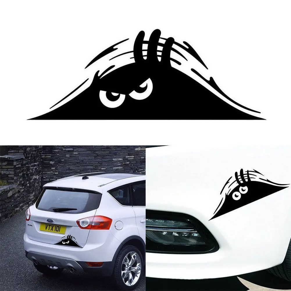 Горячая продажа 1 шт. наклейка для автомобиля Angry Peeking Monster Car Auto SUV на ветровое