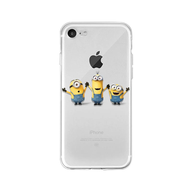 Ruicaica милый мультяшный Миньоны чехол для телефона Apple iPhone 8 7 6 6S Plus X XS MAX 5 5S SE XR
