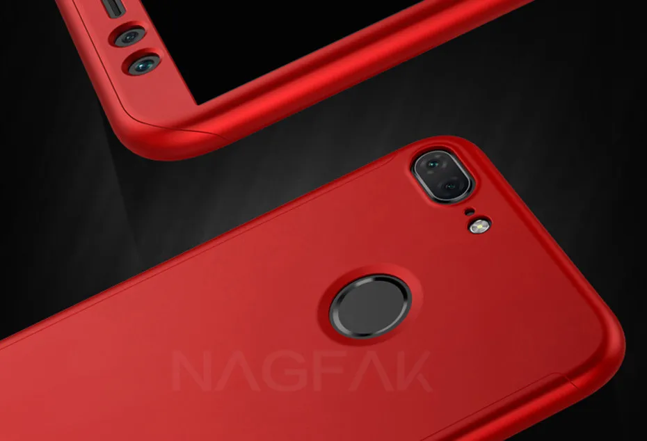 Роскошный 360 Полный чехол для телефона на huawei Honor 9 9 Lite 8X Max 7A 7C Pro защитный чехол с закаленным стеклом 7A 9 Lite чехол