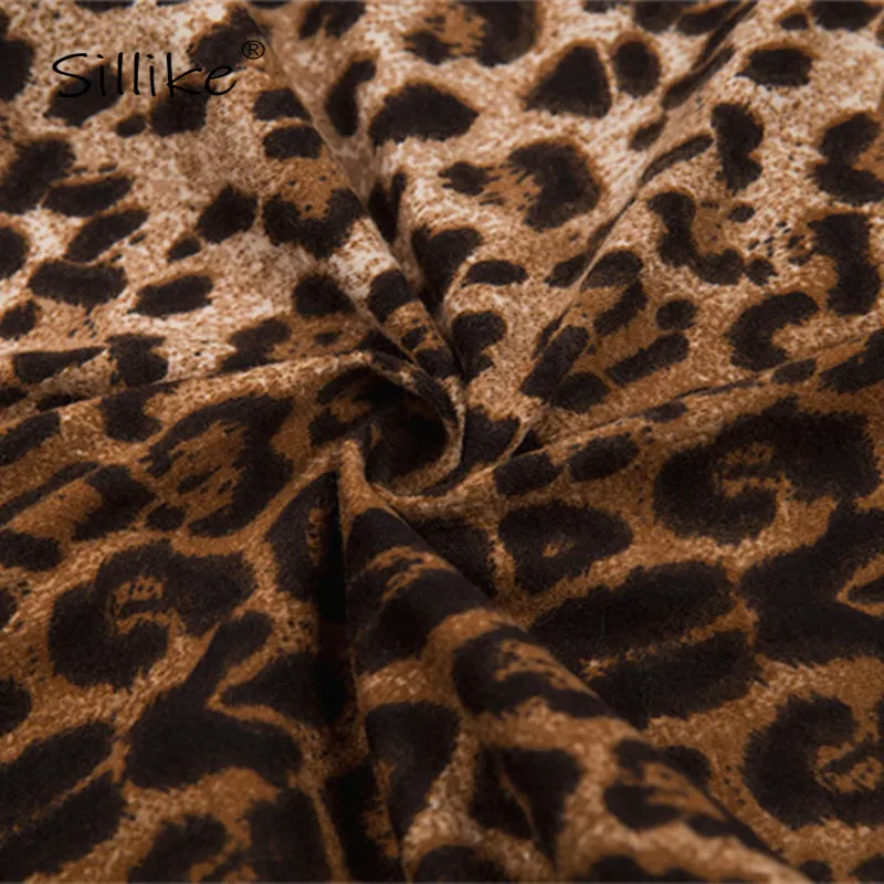 SILLIKE Sexy выдалбливают Leopard Купальник с вырезом Для женщин летние топы на одно плечо Одна деталь купальный Купальник, пляжный костюм мини тела