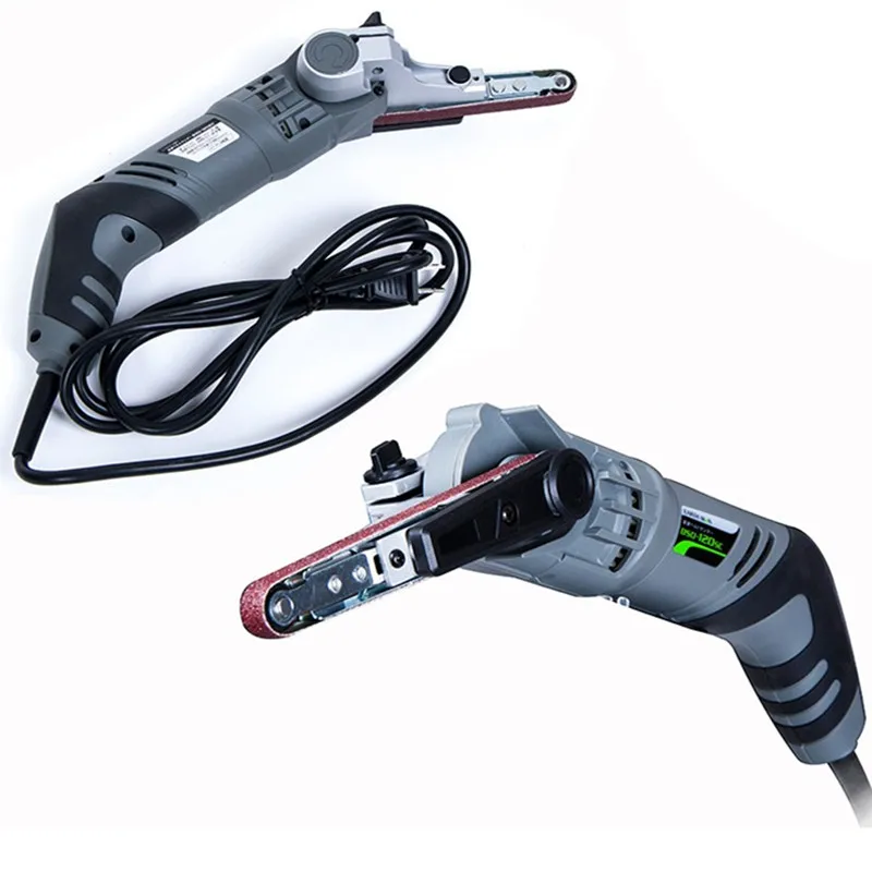 Ленточная шлифовальная машинка 220 В портативный полировальный станок для