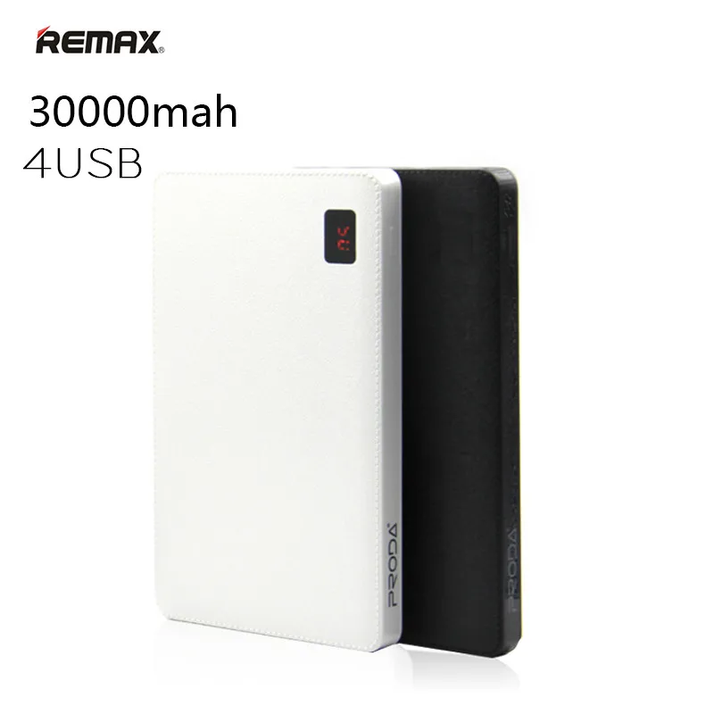 Портативный внешний аккумулятор Remax 30000 мАч 4 выхода USB Внешнее зарядное
