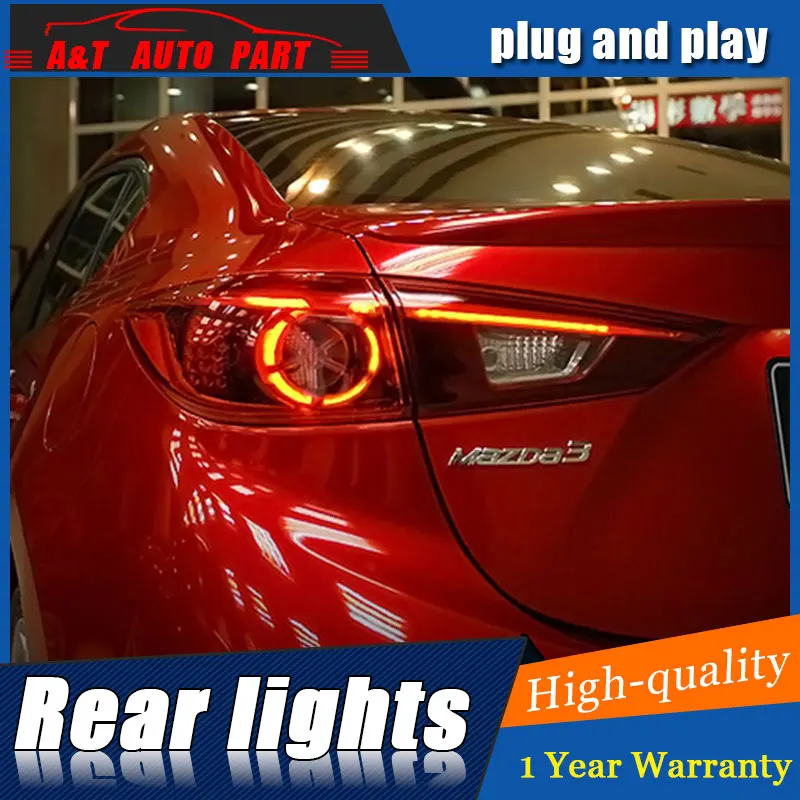 Автомобильный Стайлинг для Mazda 3 задних сигнальных огней 2014-2018 axela светодиодный