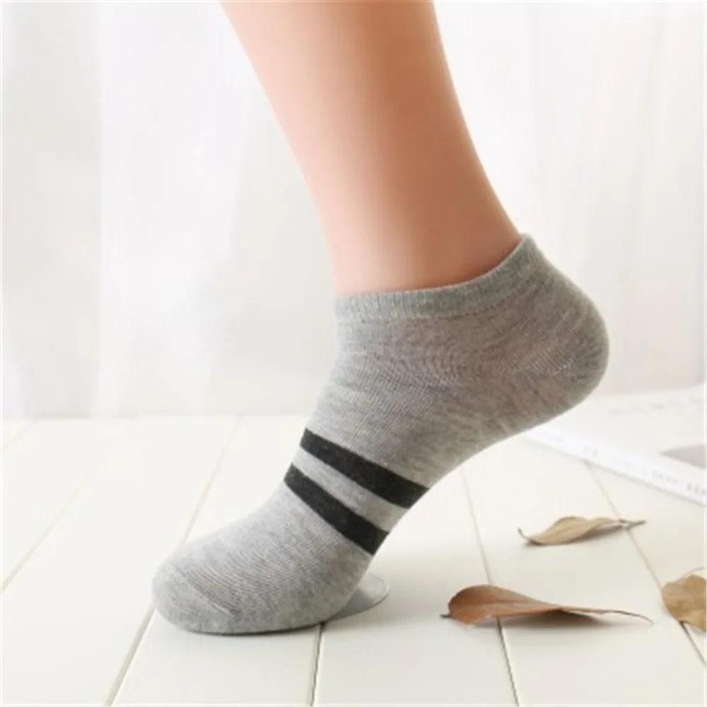 Унисекс милые модные мужские носки в полоску стиле ретро удобные дизайнерский