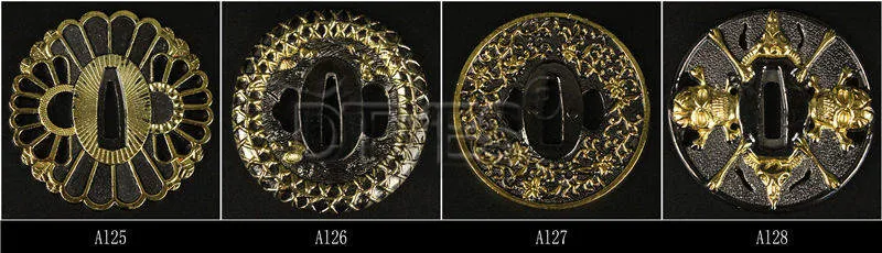 Сплав японские аксессуары для мечей Tsuba Красивая защита для катаны вакизаши Танто 3,2 см ширина(около хабаки) лезвие Al01-Al32