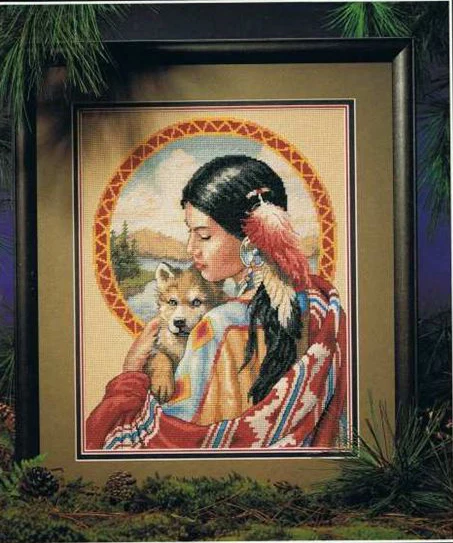 Набор для рукоделия вышивки крестом 11CT & 14C индийская девушка|cross stitch|diy cross stitchset for