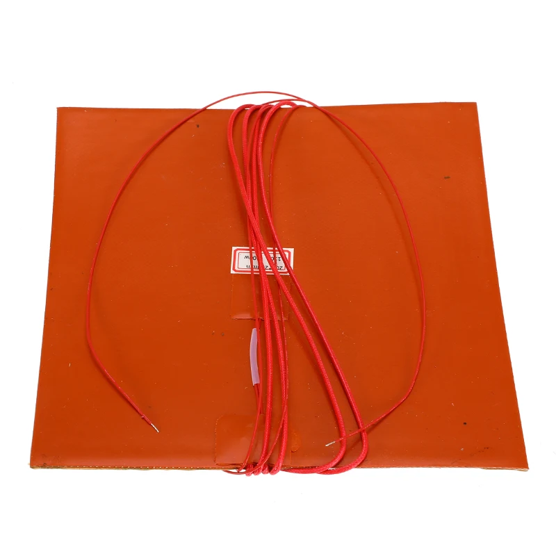 110V 220V 220W 3D-принтеры тепла подогреватель для кровати силикона с подогревом кровать электрическая нагревающая прокладка термистора для 3D-принтеры Запчасти 20x20 см