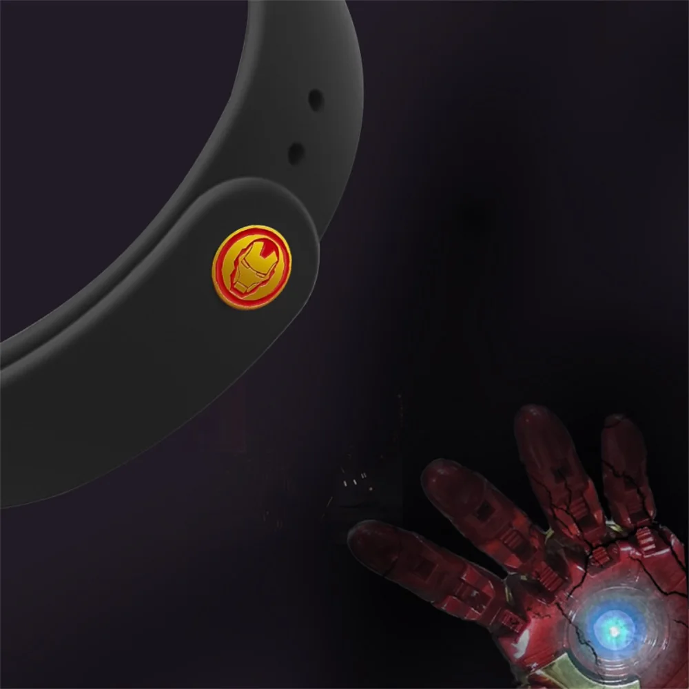 Новые с принтами "Marvel", "Мстители", браслет для mi Группа 4 ремень для Xiaomi mi группа 4 Nfc умный браслет с силиконовым ремешком для mi Группа 4/3
