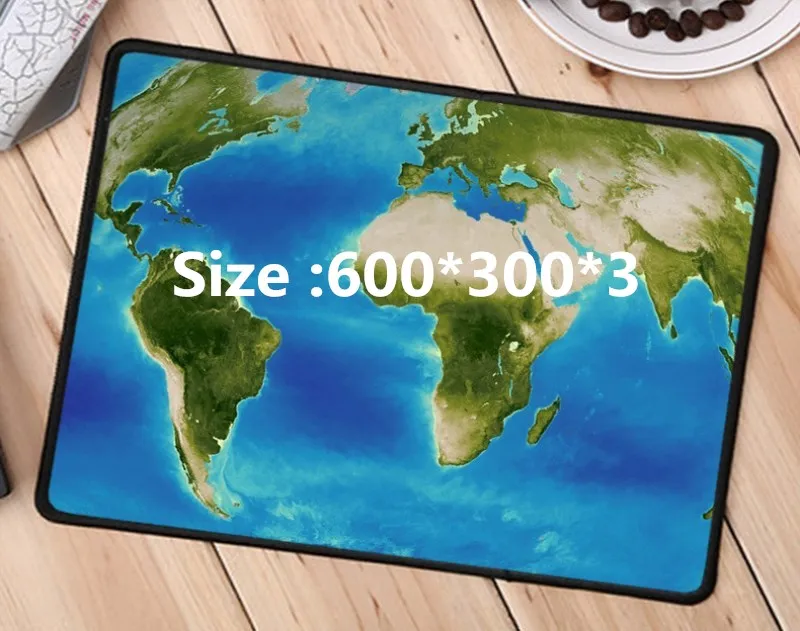 60X30 Red Locking F Карта мира коврик для мыши с запирающимся краем полностью черный экстра огромный Большой размер резиновый Настольный коврик для игр ПК клавиатура подарок - Цвет: 60X30 Red Locking F