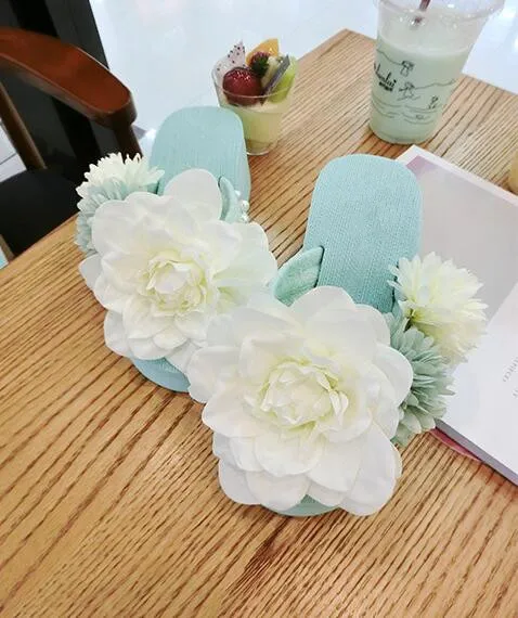 HAHAFLOWER/пляжные сандалии женские шлепанцы сезон лето Цвет зеленый красивая обувь