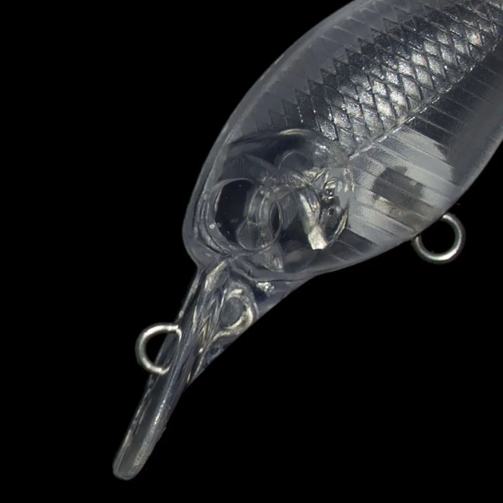 10 шт. пустые жесткие приманки Crankbait 37 мм неокрашенные рыболовные затычки воблеры