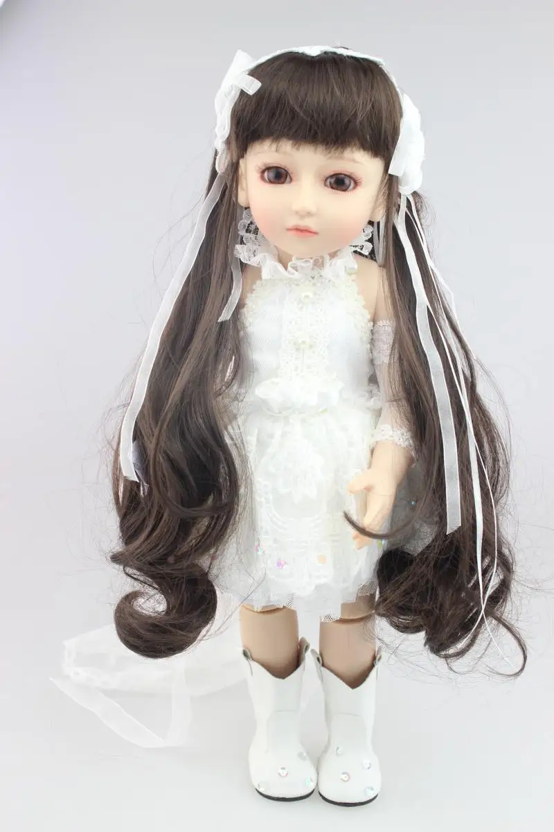 Nicery 16inch 40cm Bjd Ball Joint Doll Girl Full High Vinyl Christmas Toy Gift for Children White Yarn Dress Shoes | Игрушки и хобби
