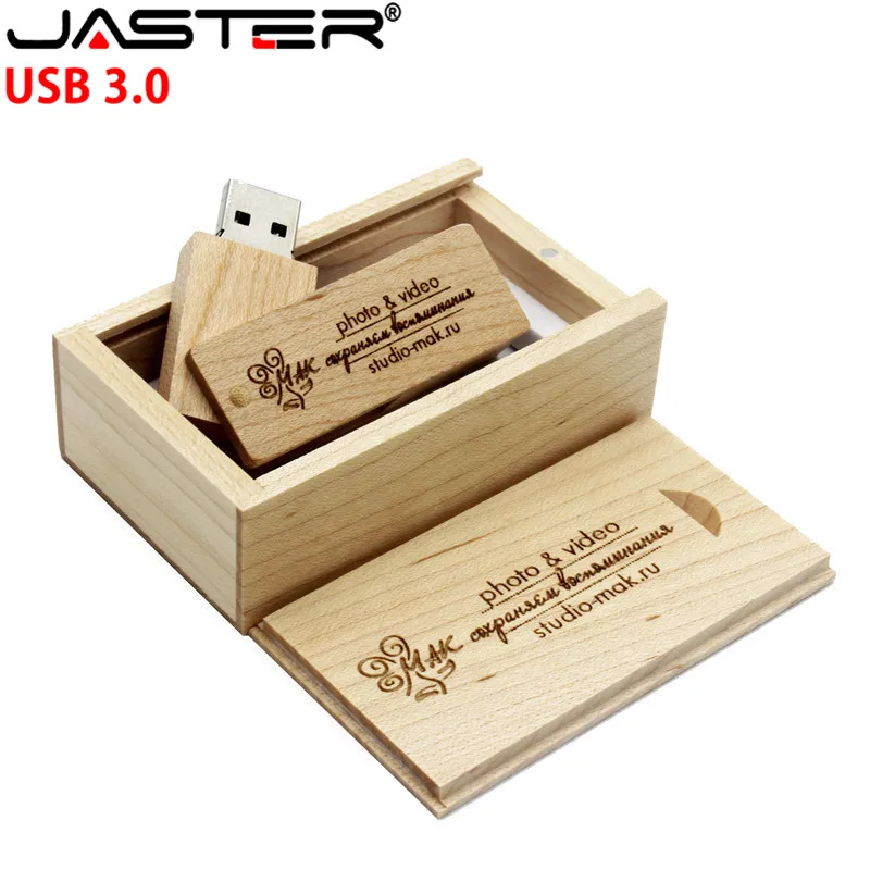 

USB-флеш-накопитель JASTER деревянный, 4-32 Гб, с логотипом клиента