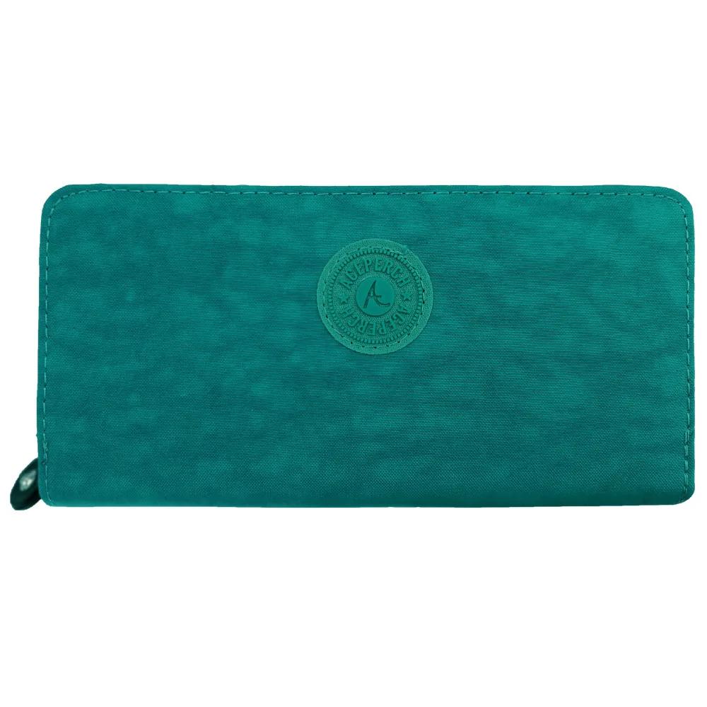 Green Известный бренд, повседневные Роскошные кошельки, маленький кошелек для девушек, Cartera Hombre, женские кошельки, Carteras, на молнии, с карманом, кошелек, Sac Femme - Цвет: Green