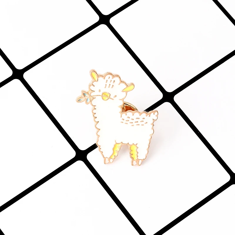 Cotton Animal Sheep Alpaca Hard Enamel Pins Broooches for Men Women Badges Lapel Accessories Jewelry | Украшения и аксессуары
