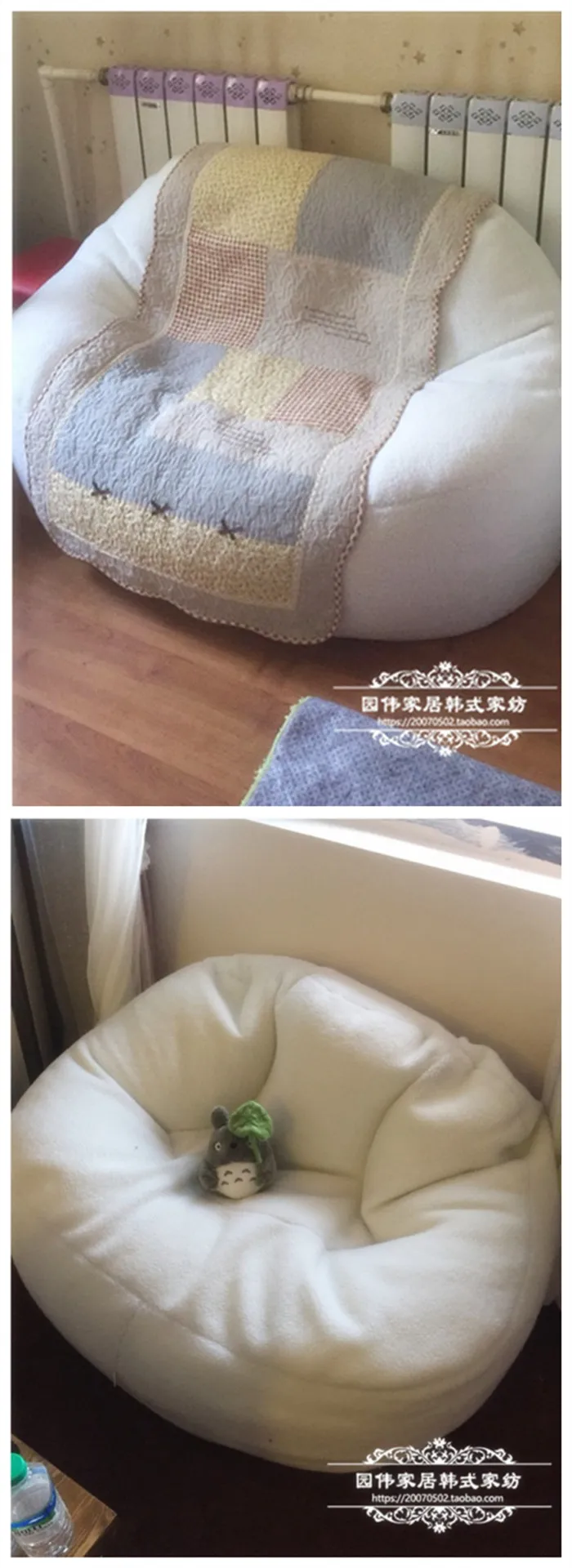 Ягненок бархат Beanbag кровати ленивое сиденье компьютерное кресло мебель для гостиной диван стулья 2 размера