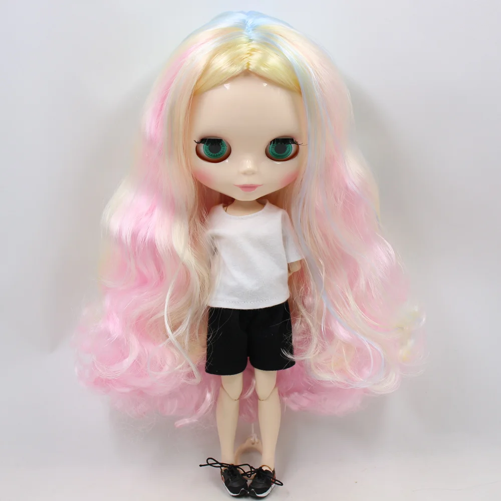 Ледяной DBS Blyth кукольные нет. BL1017/136/288/6005 розовый микс бело-голубое и золотистыми