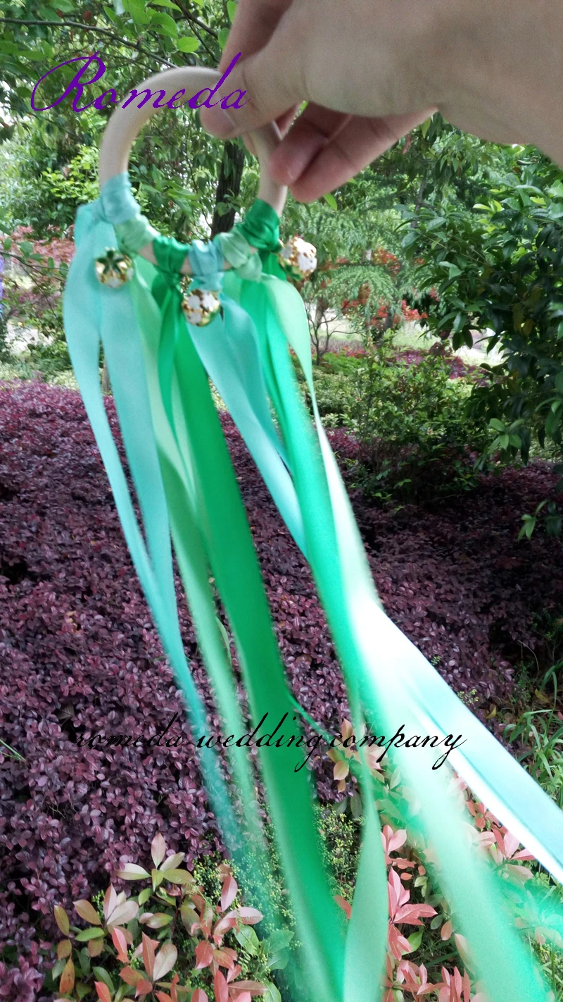 2017 Топ Дизайн 3 шт цветной колокольчик зеленый цвет пятнистая лента деревянная