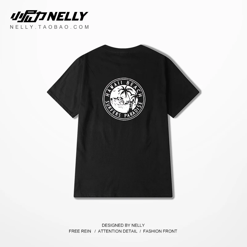 NELLY 2019 летняя Европейская футболка с короткими рукавами и принтом Коко хлопковая