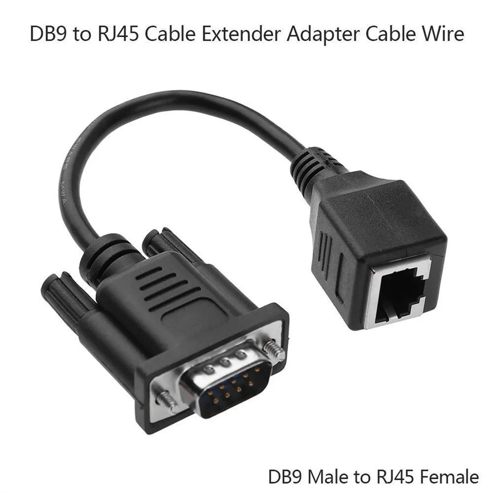 Кабель-переходник с внешней резьбой VGA на RJ45 кабель-удлинитель внутренней