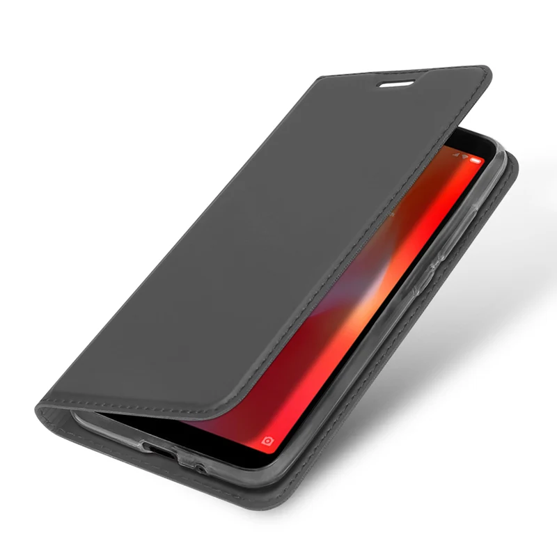 Оригинальный Для Xiaomi Redmi 6A Флип кожаный чехол подставка с пленкой Телефон задняя