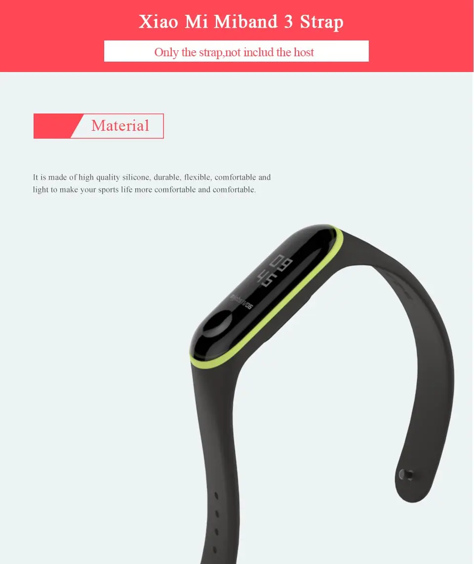 Mi Band 4/3 ремешок силиконовый браслет для Xiaomi mi 3/4 аксессуары браслет mi Band 3/4 замена двойной цвет ремни