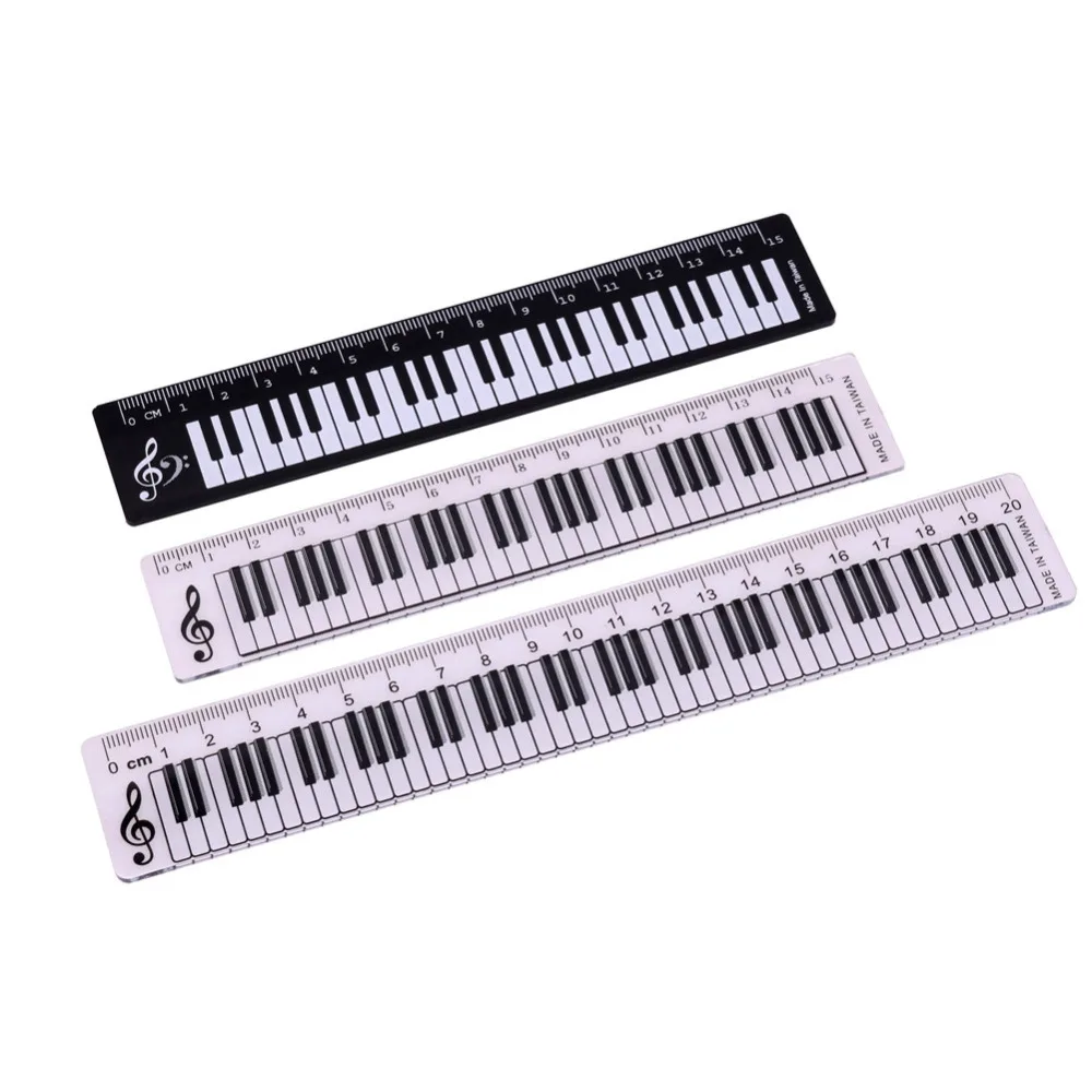 1 Pcs Music Ruler Rulers Primary School Students Child Painting Measuring Scale Creative Ruler Wholesale Office Supplies blel school accessories drafting tools xmas plastic triangular scale ruler students measuring tool rulers