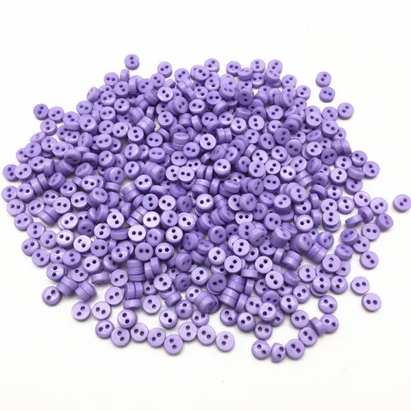 purple 250 шт, 13 цветов, 4 мм, Круглые, 2 отверстия, маленькие пуговицы для кукол, для одежды, сделай сам, ручная работа, для шитья, плоская задняя сторона, пуговицы для скрапбукинга - Цвет: purple