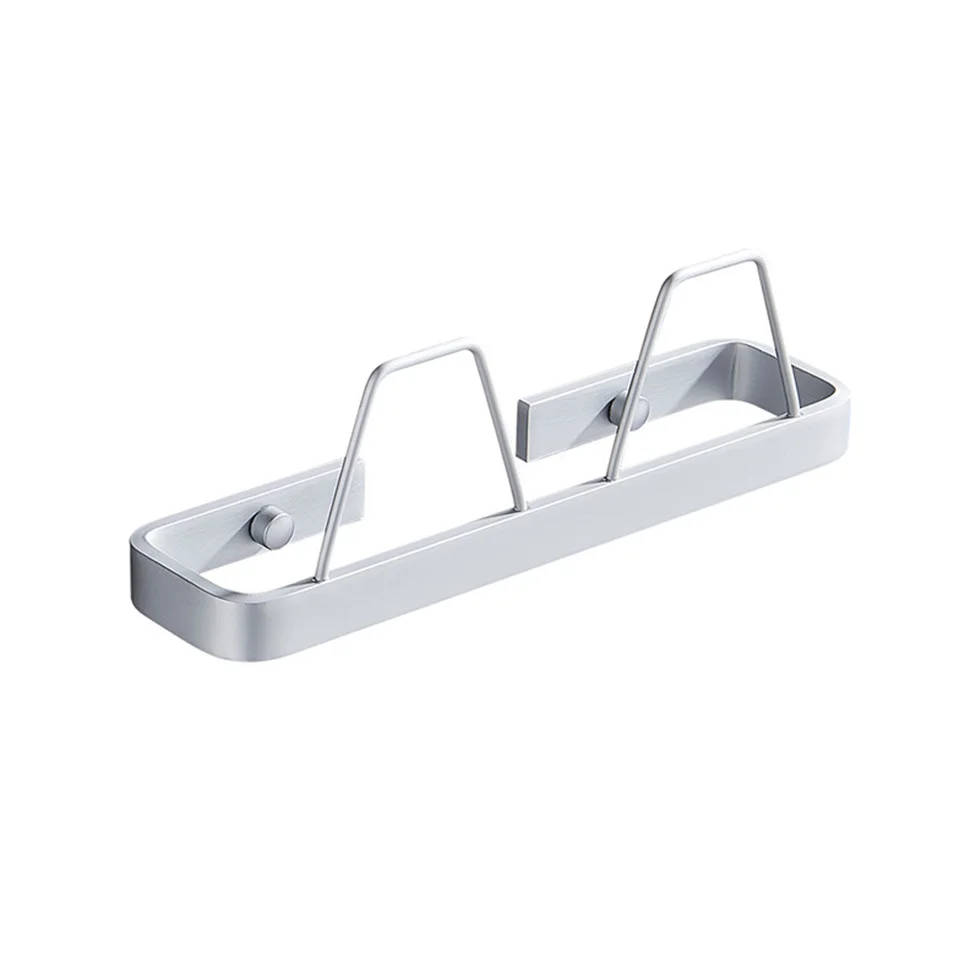 Black Silver Space Aluminum Slippers Shelf Bathroom Shoe Rack Modern Afterdoor Storage | Обустройство дома
