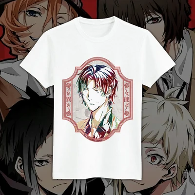 21 Новая футболка Bungou для бродячих собак Nakahara Chuuya дазай Осаму, Мужская футболка, летние футболки, топы - Цвет: 21