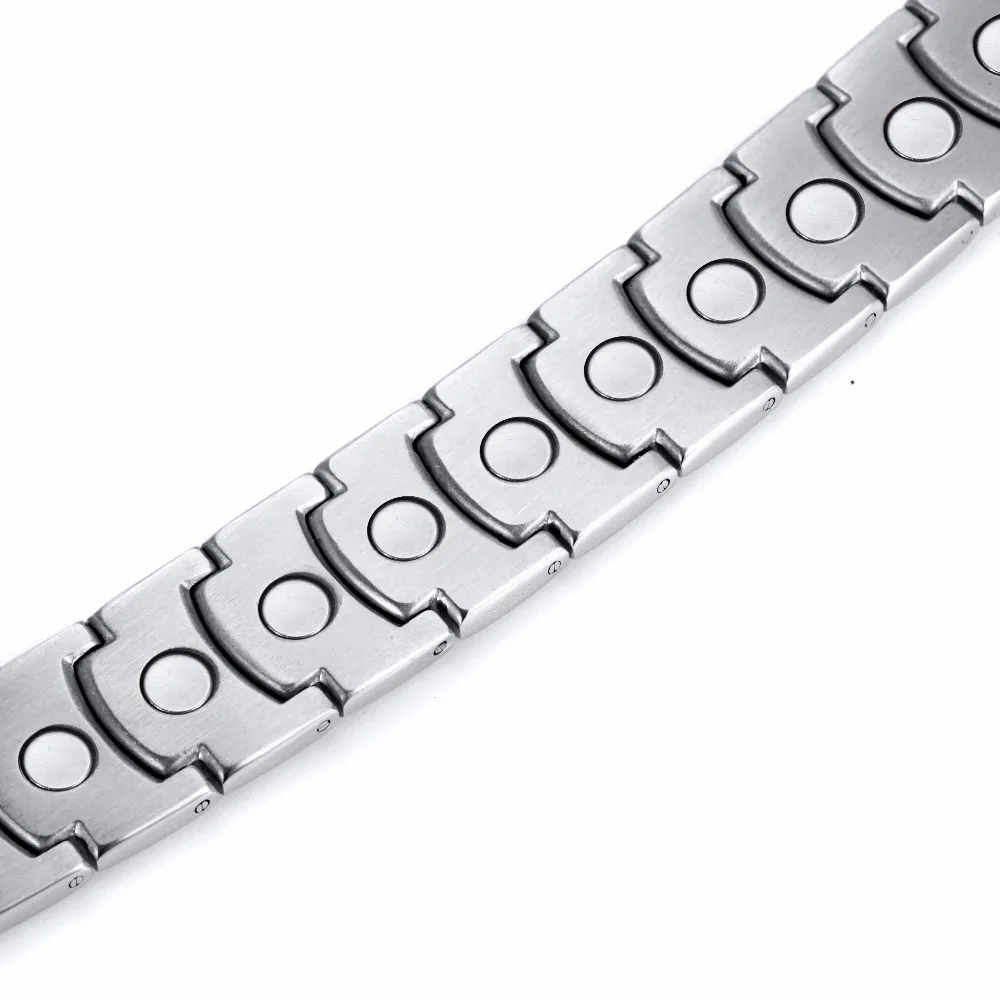 RainSo Исцеления Магнитный Браслет Для мужчин женщина Титан здравоохранения магнит