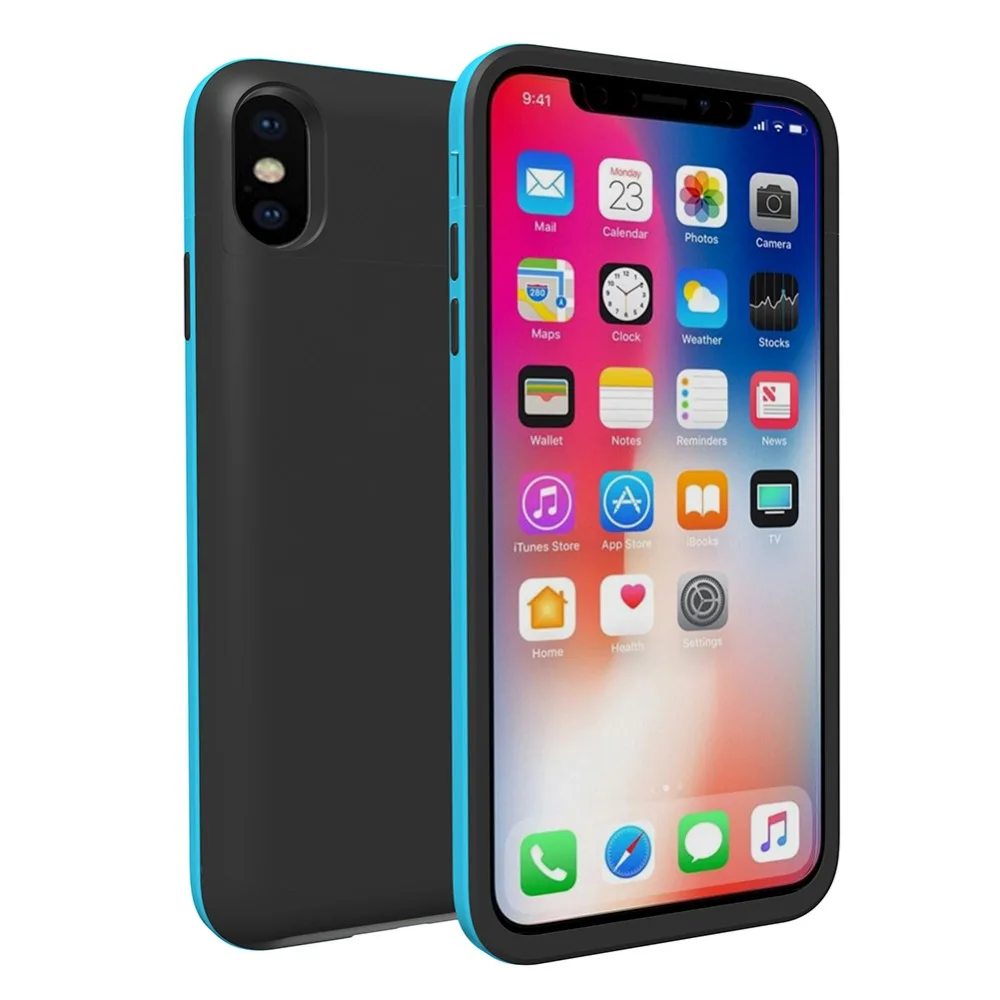 Для iphone XS аккумулятор Max чехол умный ультра тонкий 6200 Mah зарядное устройство