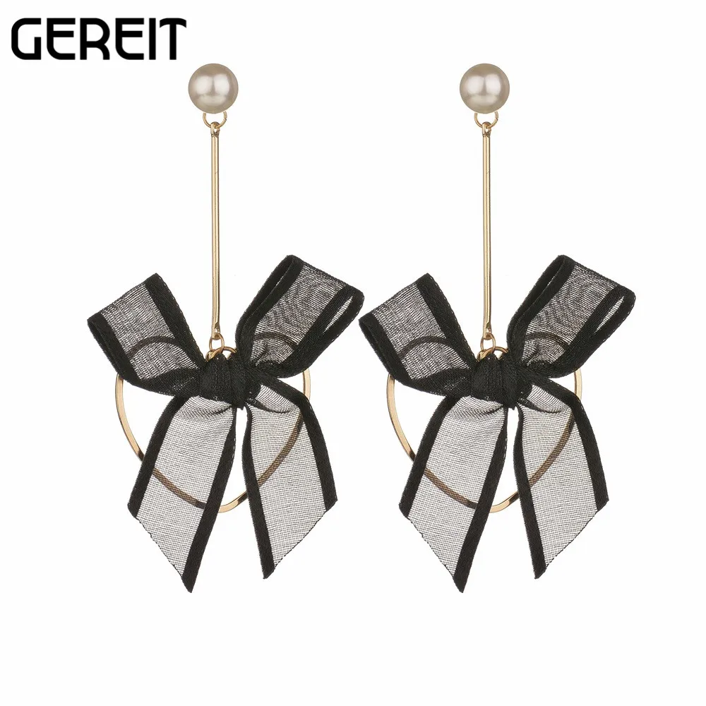 GEREIT новые ювелирные изделия галстук бабочка милые Висячие серьги для женщин