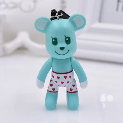 Bomgom мультфильм Popobe хмурый медведь плюшевый медведь милый брелок автомобильный брелок для ключей сумка Шарм Смола брелок Подвеска детская игрушка F6 - Цвет: 5