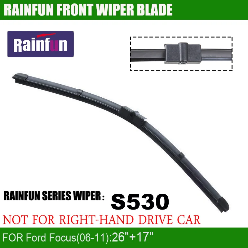 Щетка стеклоочистителя RAINFUN S530 для Ford Focus(06 11) комплект из 2 предметов 26 дюймов + 17