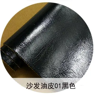 50*135 см Diy масло воск кожа ткань для женщин Сумка Рюкзак Сумочка Кошелек диван Стеффен Voor Meubels Simili Cuir Tissu Tela Piel - Цвет: 01 black
