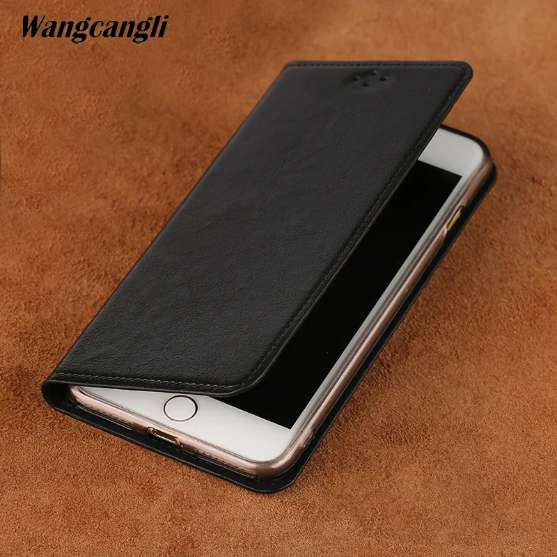 

Brand Phone Case for Nokia 7 plus Genuine Leather plain weave Case Handmade Flip mobile phone protection cover Luxury